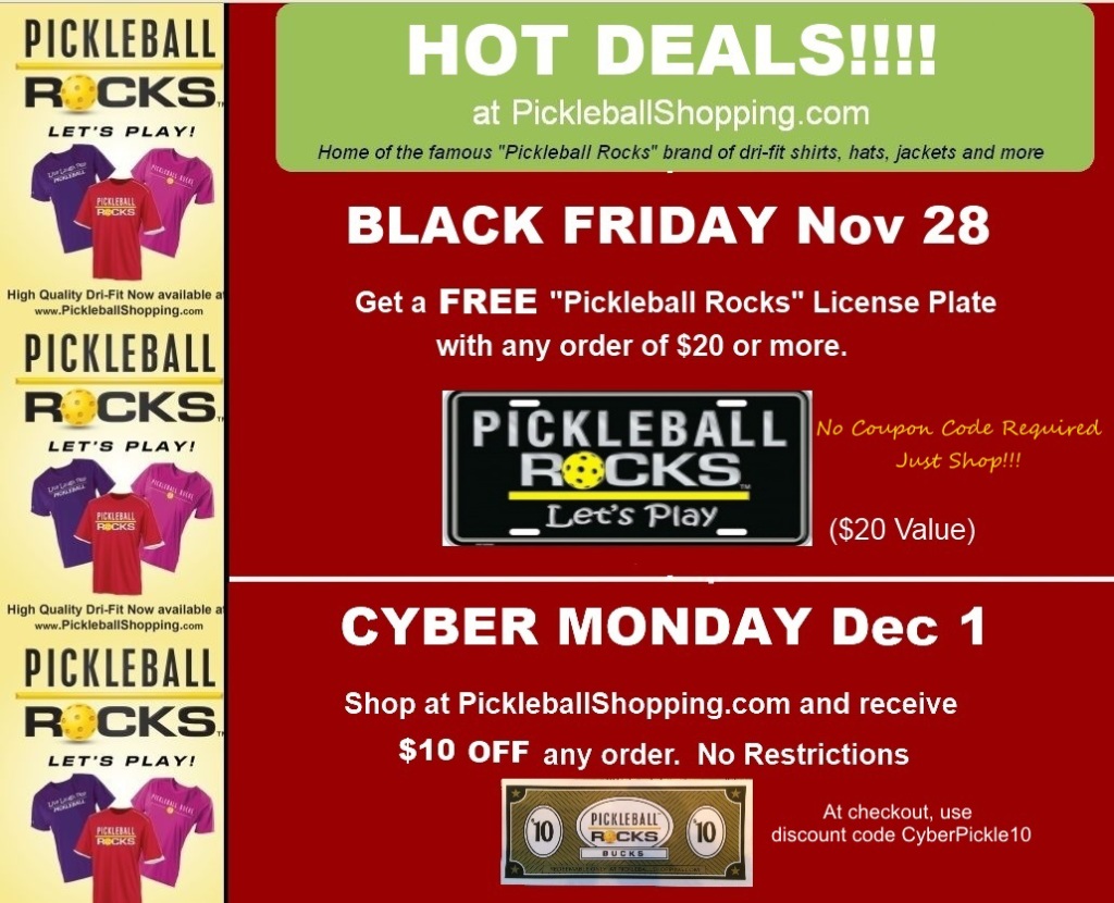 Pickleball Rocks 2014Black Friday Sales