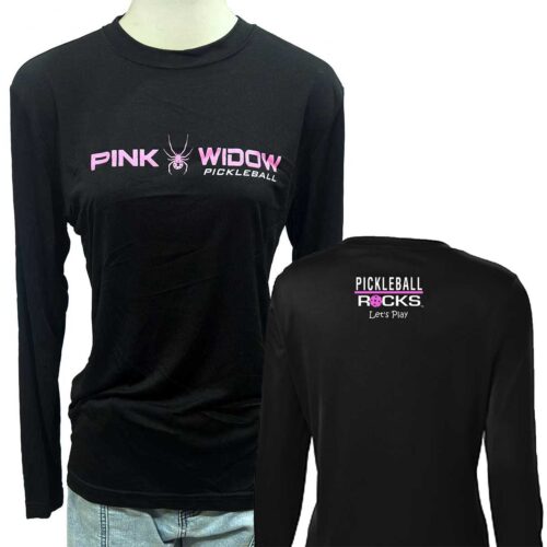 Pink Widow Long Sleeve Pickleball Shirt